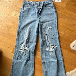Bp denim jeans, wide leg high rise. Never worn